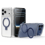 Custodia per telefono in acrilico PC antiurto con airbag a quattro angoli e supporto, For iPhone 17 Pro Max, For iPhone 17 Pro, For iPhone 17, For iPhone Air, For iPhone 16 Pro Max, For iPhone 16 Pro