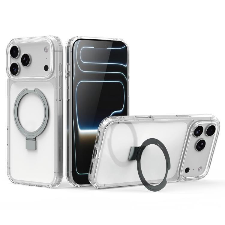 Custodia per telefono in acrilico PC antiurto con airbag a quattro angoli e supporto, For iPhone 17 Pro Max, For iPhone 17 Pro, For iPhone 17, For iPhone Air, For iPhone 16 Pro Max, For iPhone 16 Pro