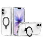 Custodia per telefono in acrilico PC antiurto con airbag a quattro angoli e supporto, For iPhone 17 Pro Max, For iPhone 17 Pro, For iPhone 17, For iPhone Air, For iPhone 16 Pro Max, For iPhone 16 Pro