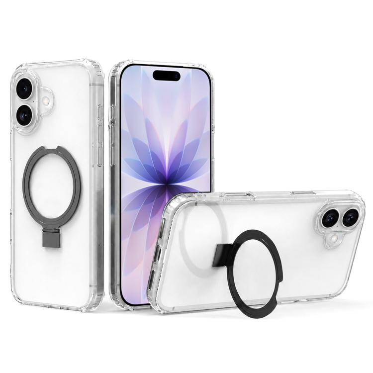 Custodia per telefono in acrilico PC antiurto con airbag a quattro angoli e supporto, For iPhone 17 Pro Max, For iPhone 17 Pro, For iPhone 17, For iPhone Air, For iPhone 16 Pro Max, For iPhone 16 Pro
