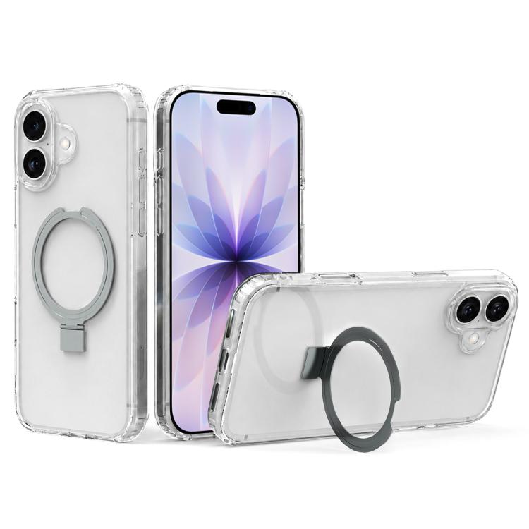 Custodia per telefono in acrilico PC antiurto con airbag a quattro angoli e supporto, For iPhone 17 Pro Max, For iPhone 17 Pro, For iPhone 17, For iPhone Air, For iPhone 16 Pro Max, For iPhone 16 Pro