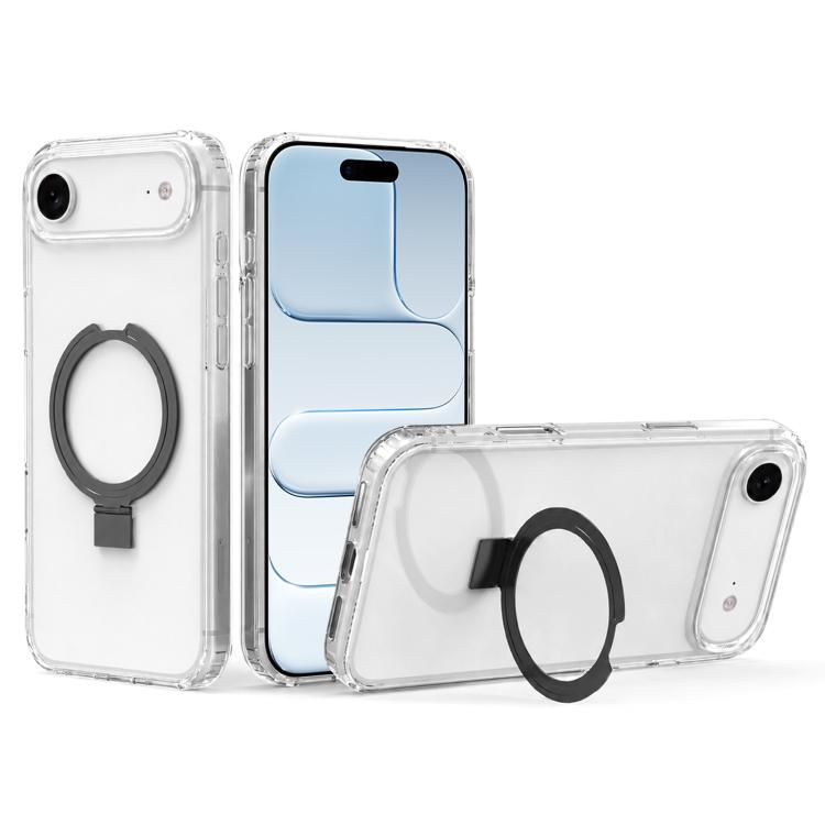 Custodia per telefono in acrilico PC antiurto con airbag a quattro angoli e supporto, For iPhone 17 Pro Max, For iPhone 17 Pro, For iPhone 17, For iPhone Air, For iPhone 16 Pro Max, For iPhone 16 Pro