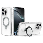 Custodia per telefono in acrilico PC antiurto con airbag a quattro angoli e supporto, For iPhone 17 Pro Max, For iPhone 17 Pro, For iPhone 17, For iPhone Air, For iPhone 16 Pro Max, For iPhone 16 Pro