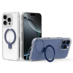 Custodia per telefono in acrilico PC antiurto con airbag a quattro angoli e supporto, For iPhone 17 Pro Max, For iPhone 17 Pro, For iPhone 17, For iPhone Air, For iPhone 16 Pro Max, For iPhone 16 Pro