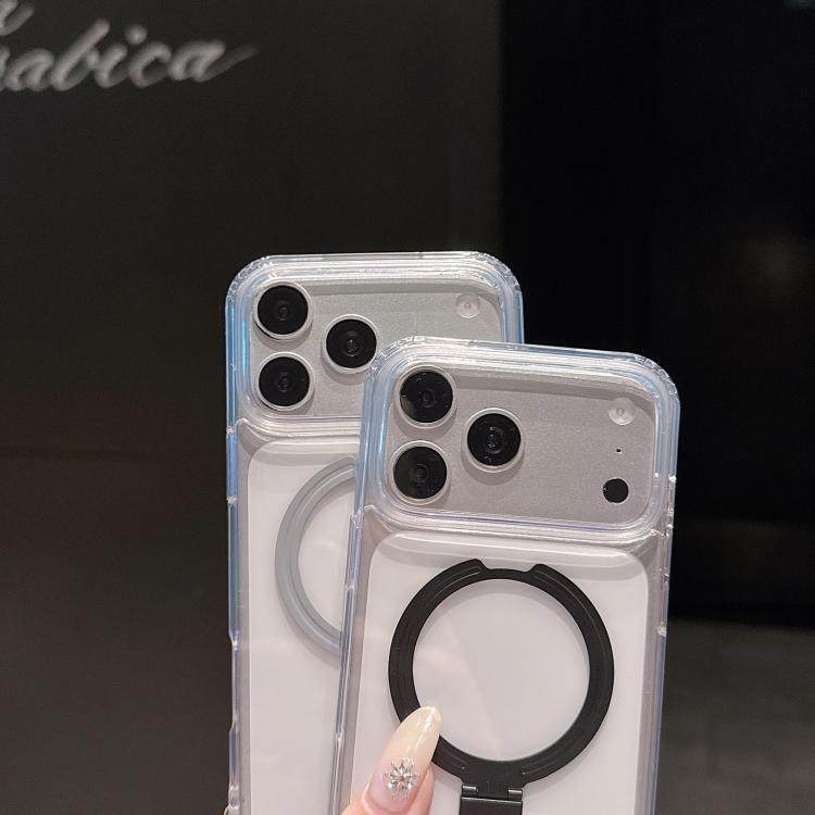 Custodia per telefono in acrilico PC antiurto con airbag a quattro angoli e supporto, For iPhone 17 Pro Max, For iPhone 17 Pro, For iPhone 17, For iPhone Air, For iPhone 16 Pro Max, For iPhone 16 Pro