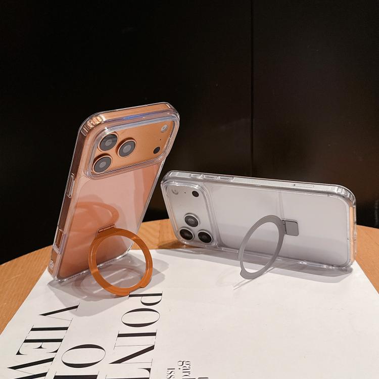 Custodia per telefono in acrilico PC antiurto con airbag a quattro angoli e supporto, For iPhone 16 Plus, For iPhone 16, For iPhone 15 Pro Max, For iPhone 15 Pro, For iPhone 15 Plus, For iPhone 15