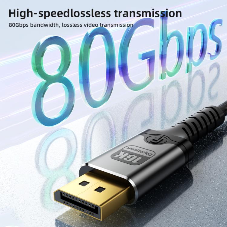 Cavo video DOONJIEY DJMS07 da Type-C a DisplayPort 2.1 Ultra HD 16K 60Hz con supporto per telefono., DJMS07