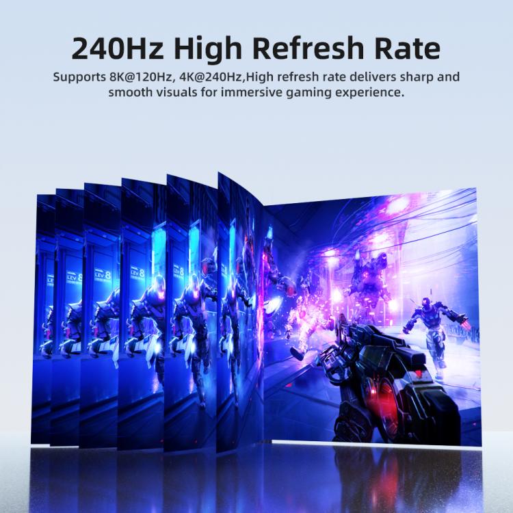 Cavo video DOONJIEY DJMS07 da Type-C a DisplayPort 2.1 Ultra HD 16K 60Hz con supporto per telefono., DJMS07