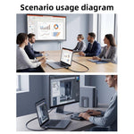 Cavo video DOONJIEY DJMS07 da Type-C a DisplayPort 2.1 Ultra HD 16K 60Hz con supporto per telefono., DJMS07