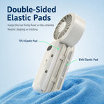 Mini ventilatore pieghevole con clip per ombrello, ricaricabile, portatile, per esterni.