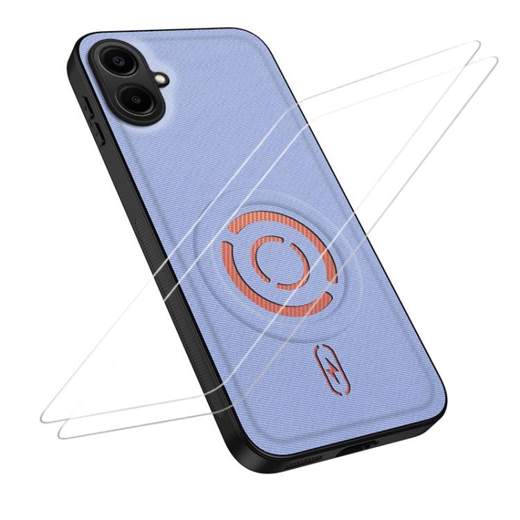 WANLONFENG Tech Custodia per telefono magnetica con texture in tessuto e 2 pellicole protettive per lo schermo incluse., For Galaxy A07 4G, For Galaxy A17 / A26 5G, For Galaxy A06 5G, For Galaxy A56 5G
