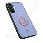 WANLONFENG Tech Custodia per telefono magnetica con texture in tessuto e 2 pellicole protettive per lo schermo incluse., For Galaxy A18 5G / 4G, For Galaxy A57 5G, For Galaxy A37 5G, For Galaxy A27 5G