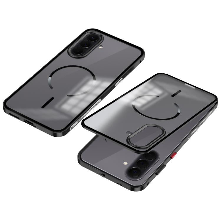 Custodia per telefono MagSafe satinata con cornice in metallo e fibbia a scatto su un solo lato., For Galaxy A57 5G, For Galaxy A37 5G