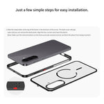 Custodia per telefono MagSafe satinata con cornice in metallo e fibbia a scatto su un solo lato., For Galaxy A57 5G, For Galaxy A37 5G