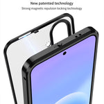Custodia per telefono MagSafe satinata con cornice in metallo e fibbia a scatto su un solo lato., For Galaxy A57 5G, For Galaxy A37 5G