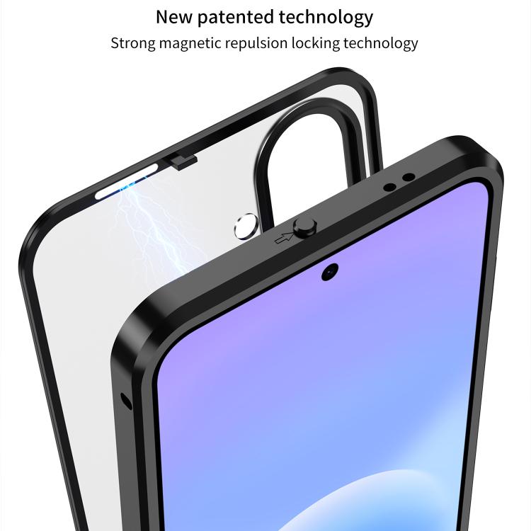 Custodia per telefono MagSafe satinata con cornice in metallo e fibbia a scatto su un solo lato., For Galaxy A57 5G, For Galaxy A37 5G