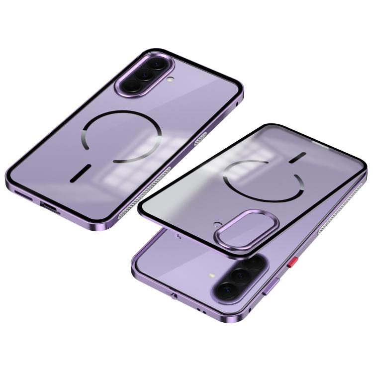 Custodia per telefono MagSafe satinata con cornice in metallo e fibbia a scatto su un solo lato., For Galaxy A57 5G, For Galaxy A37 5G