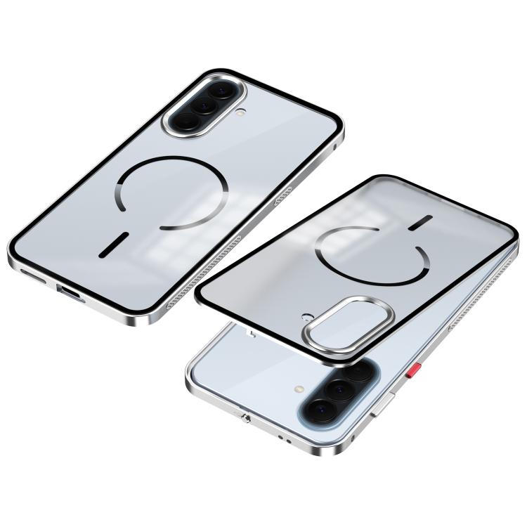 Custodia per telefono MagSafe satinata con cornice in metallo e fibbia a scatto su un solo lato., For Galaxy A57 5G, For Galaxy A37 5G