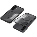 Custodia per telefono MagSafe satinata con cornice in metallo e fibbia a scatto su un solo lato., For Galaxy A57 5G, For Galaxy A37 5G