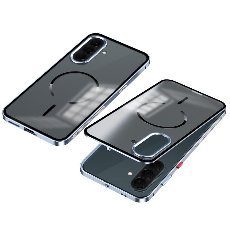 Custodia per telefono MagSafe satinata con cornice in metallo e fibbia a scatto su un solo lato., For Galaxy A57 5G, For Galaxy A37 5G