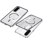 Custodia per telefono MagSafe satinata con cornice in metallo e fibbia a scatto su un solo lato., For Galaxy A57 5G, For Galaxy A37 5G