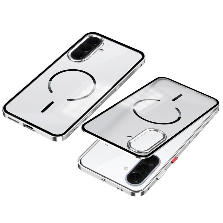 Custodia per telefono MagSafe satinata con cornice in metallo e fibbia a scatto su un solo lato., For Galaxy A57 5G, For Galaxy A37 5G
