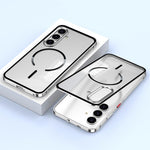 Custodia per telefono MagSafe satinata con cornice in metallo e fibbia a scatto su un solo lato., For Galaxy S26+ 5G, For Galaxy S26 5G