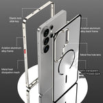 Custodia per telefono MagSafe satinata con cornice in metallo e fibbia a scatto su un solo lato., For Galaxy S26+ 5G, For Galaxy S26 5G