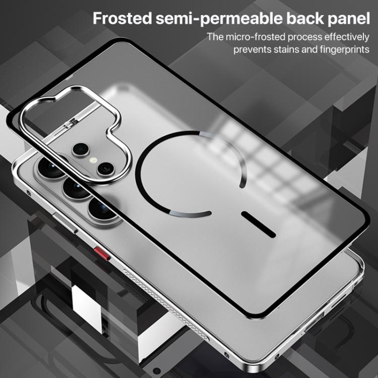 Custodia per telefono MagSafe satinata con cornice in metallo e fibbia a scatto su un solo lato., For Galaxy S26+ 5G, For Galaxy S26 5G