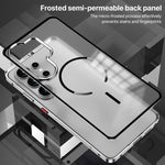 Custodia per telefono MagSafe satinata con cornice in metallo e fibbia a scatto su un solo lato., For Galaxy S26 Ultra 5G