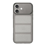Ampia finestra, custodia per telefono in TPU traspirante e rinfrescante con rete., For iPhone 16 Pro, For iPhone 16, For iPhone 15 Pro Max, For iPhone 15 Pro