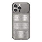Ampia finestra, custodia per telefono in TPU traspirante e rinfrescante con rete., For iPhone 16 Pro, For iPhone 16, For iPhone 15 Pro Max, For iPhone 15 Pro