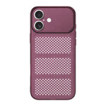Ampia finestra, custodia per telefono in TPU traspirante e rinfrescante con rete., For iPhone 17 Pro Max, For iPhone 17 Pro, For iPhone 17, For iPhone 16 Pro Max