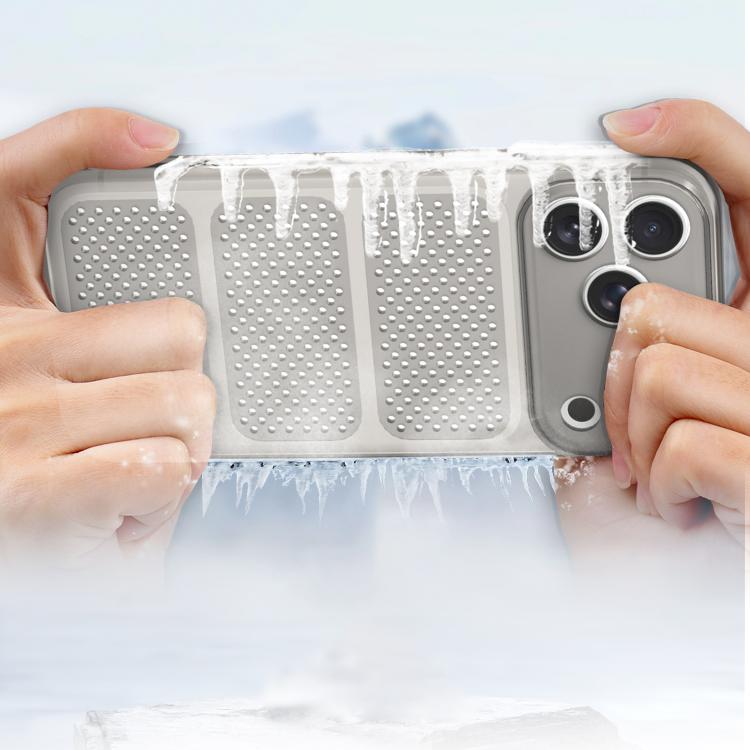 Ampia finestra, custodia per telefono in TPU traspirante e rinfrescante con rete., For iPhone 15