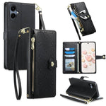 Portafoglio con cerniera, fibbia a cuore, custodia per telefono in ecopelle con cinturino da polso, For Galaxy A26 5G, For Galaxy A36 5G, For Galaxy A06 4G, For Galaxy A55 5G