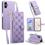 Portafoglio con cerniera, fibbia a cuore, custodia per telefono in ecopelle con cinturino da polso, For Galaxy A26 5G, For Galaxy A36 5G, For Galaxy A06 4G, For Galaxy A55 5G