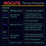 MOCUTE 061 Controller di gioco per dispositivi mobili con doppio joystick e grilletti, stile split-style BT, 061