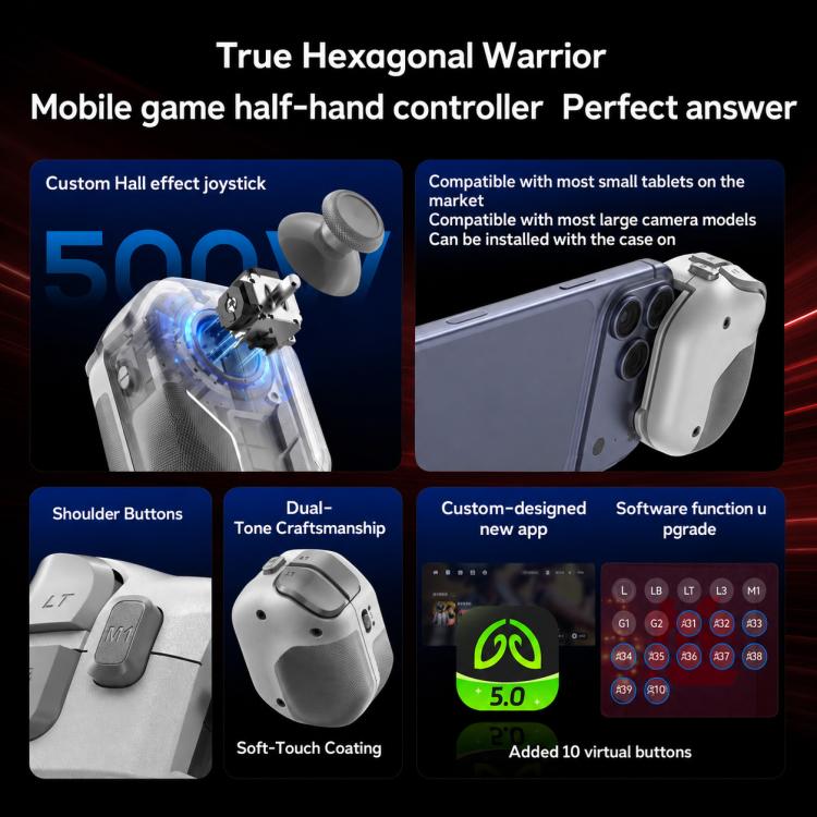 MEMO MB07 Magic Pro Max Controller per giochi mobili a mezza mano, MB07