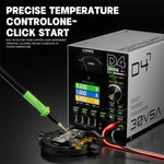 LUOWEI D4 30V/5A Amperometro CC a quattro canali con memoria, uscita ad alta frequenza e schermo a colori curvo