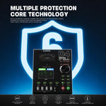 LUOWEI D4 30V/5A Amperometro CC a quattro canali con memoria, uscita ad alta frequenza e schermo a colori curvo