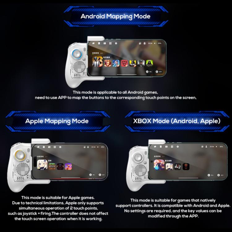 MEMO MB05 Magic Ultra Controller per giochi mobili a mezza mano, MB05