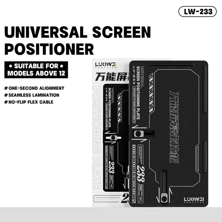 Scheda di posizionamento schermo universale LUOWEI LW-233