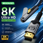 Cavo video Ultra HD 8K 60Hz DOONJIEY DJMS06 da Type-C a HDTV con supporto per telefono., Type-C to HDTV 8K