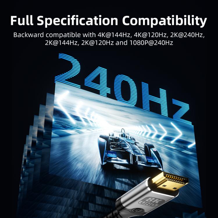 Cavo video Ultra HD 8K 60Hz DOONJIEY DJMS06 da Type-C a HDTV con supporto per telefono., Type-C to HDTV 8K