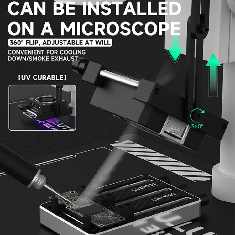 LUOWEI LW-CF01 Black Panther Accessorio di estensione ventola per microscopio 3 in 1