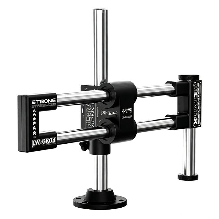 Supporto per microscopio a doppio asse e doppio braccio LUOWEI LW-GK04 Xuanjia