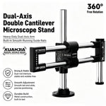 Supporto per microscopio a doppio asse e doppio braccio LUOWEI LW-GK04 Xuanjia