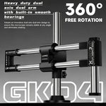 Supporto per microscopio a doppio asse e doppio braccio LUOWEI LW-GK04 Xuanjia