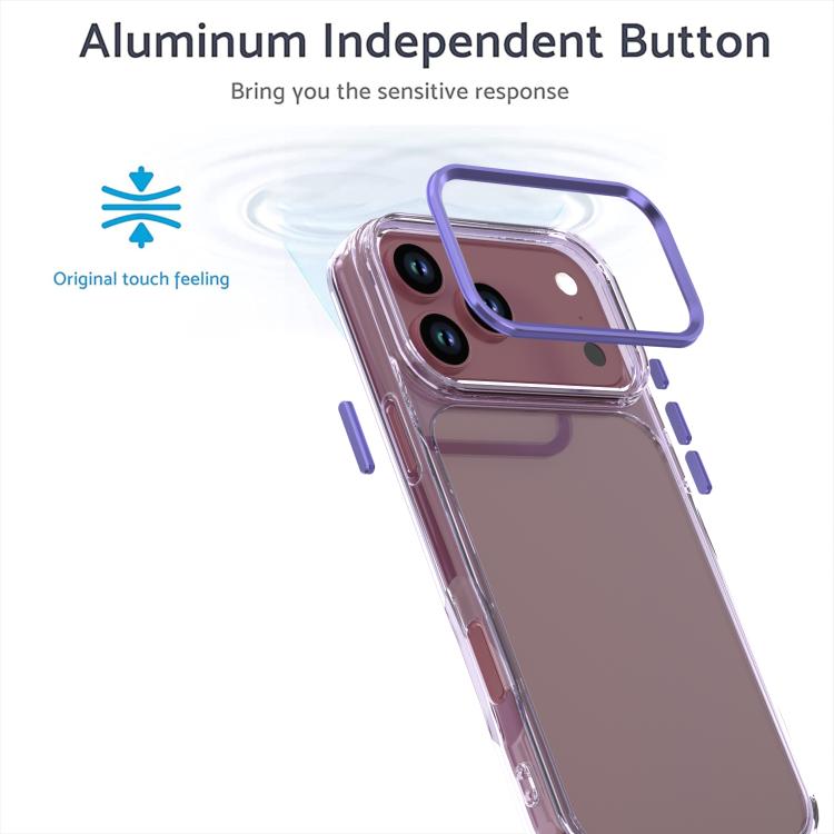 Custodia per telefono in acrilico ad alta trasparenza Shine, For iPhone 18 Pro, For iPhone 18 Pro Max