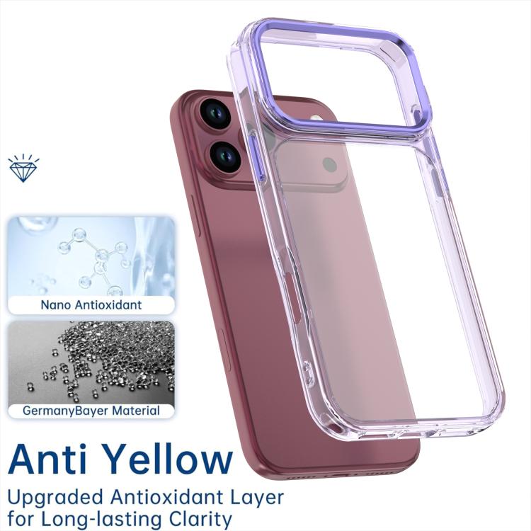 Custodia per telefono in acrilico ad alta trasparenza Shine, For iPhone 18 Pro, For iPhone 18 Pro Max